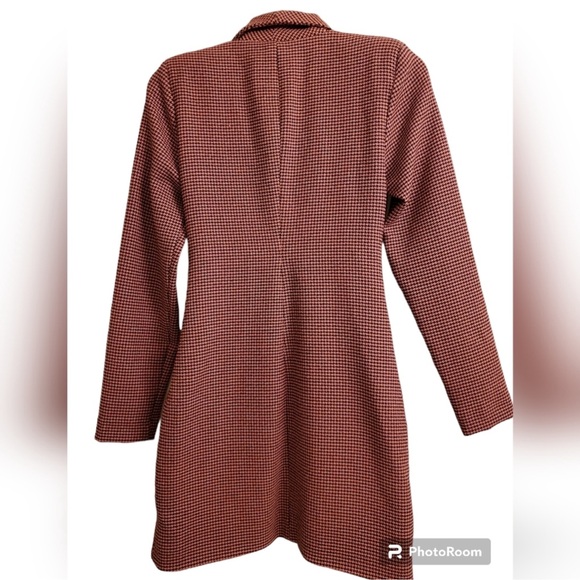 NWT Zara Houndstooth Blazer Dress Size Size S - Picture 7 of 10